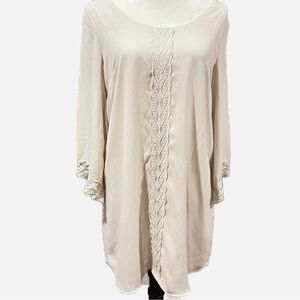 ASTR Cream and Lace Dress